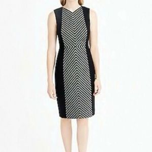 J.crew sz10 black tweed wool blend sheath dress